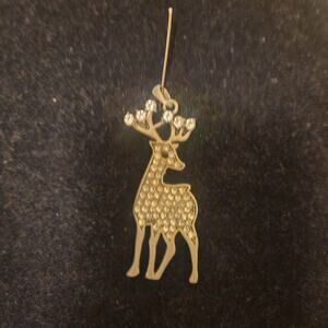 Vintage Pewter and rhinestone Pendant